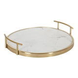 Marble Round Serving Tray